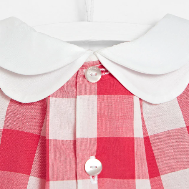 Toddler girl gingham blouse