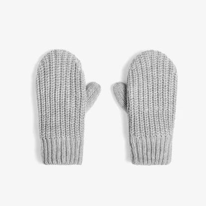 Girl Lurex detail mittens