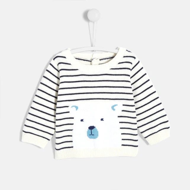 Baby boy polar bear jumper