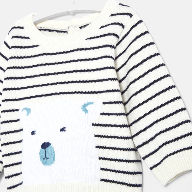 Baby boy polar bear jumper