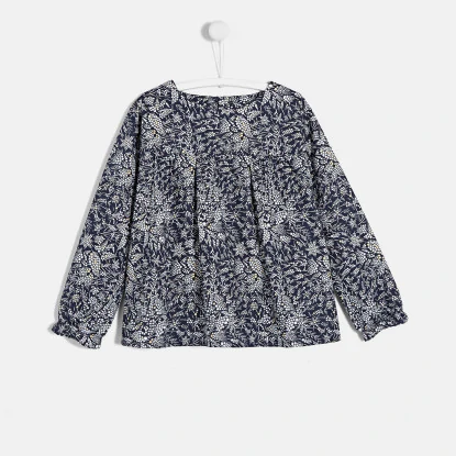 Girl blouse in Liberty Whispering Stars