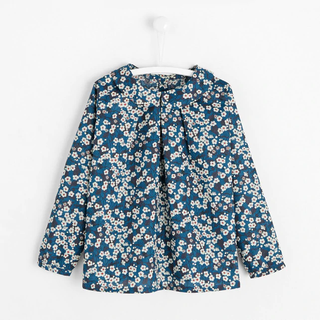 Girl blouse in Liberty Mitsy print