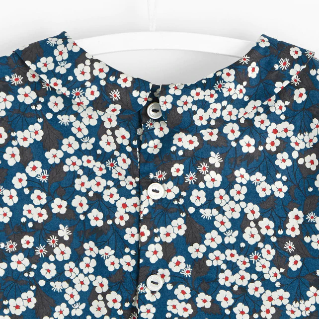 Girl blouse in Liberty Mitsy print