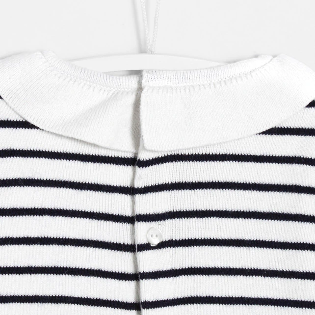 Baby girl sailor-inspired jumper