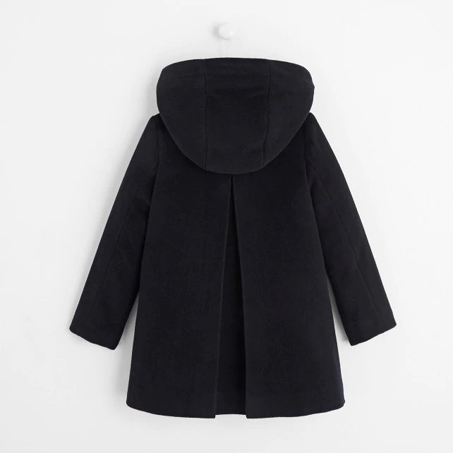 Girl wool velvet coat