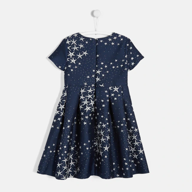 Girl jacquard star dress