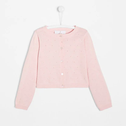 Girl cropped cardigan