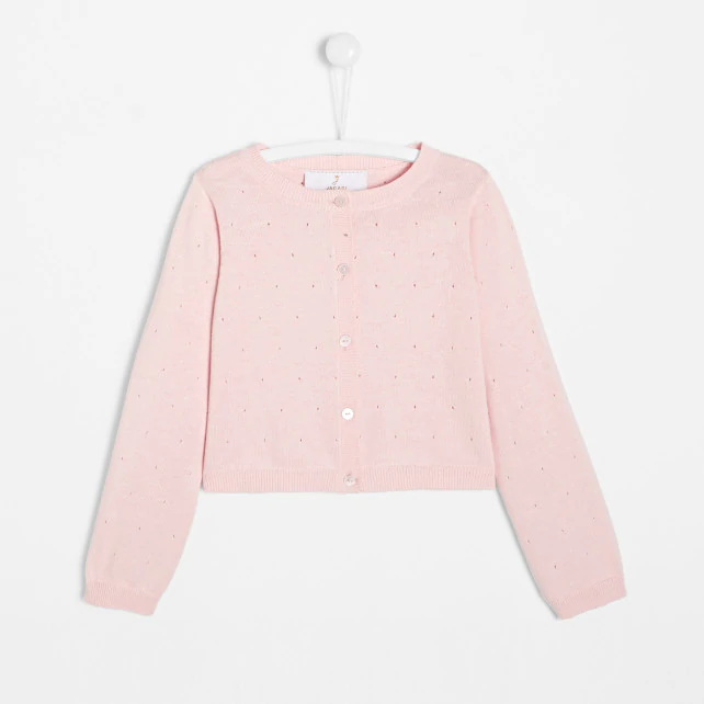 Girl cropped cardigan