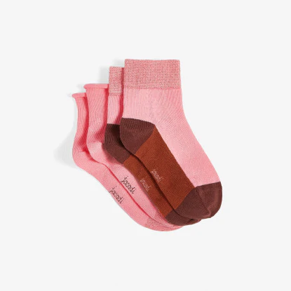 Girl Lurex sock duo