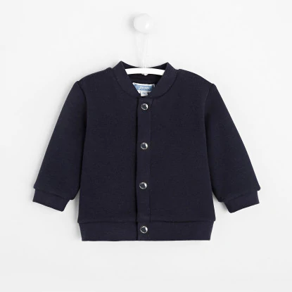 Baby boy bomber-style cardigan