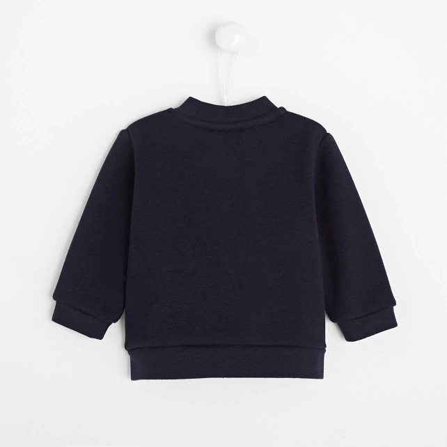 Baby boy bomber-style cardigan