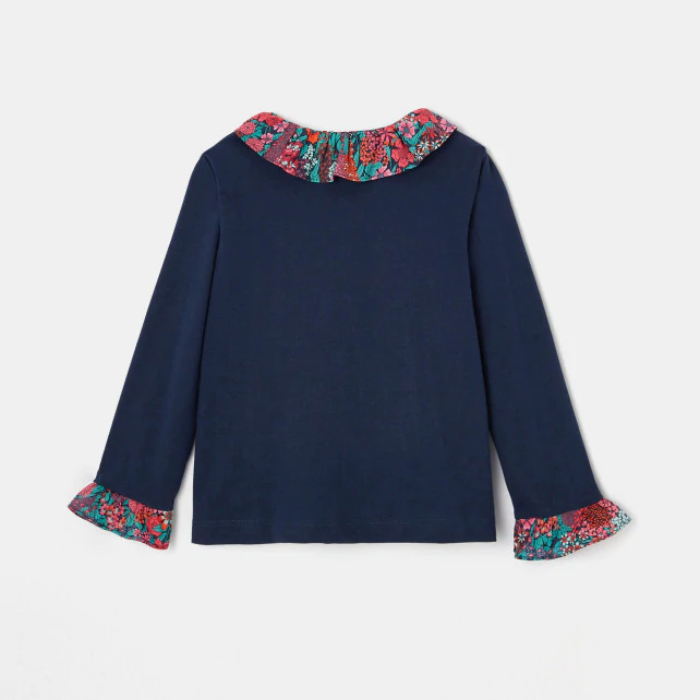 Liberty print collar blouse