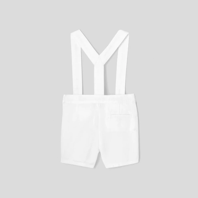 Toddler boy suspender shorts