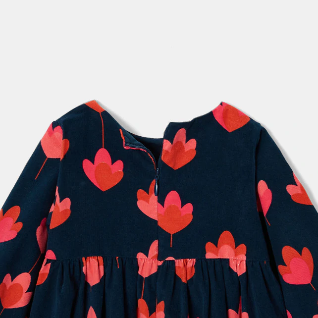 Toddler girl velvet dress