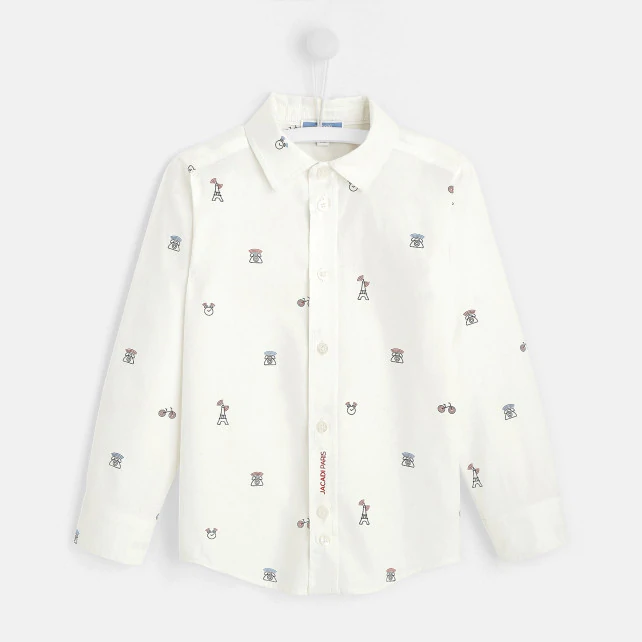 Boy Parisian monuments shirt