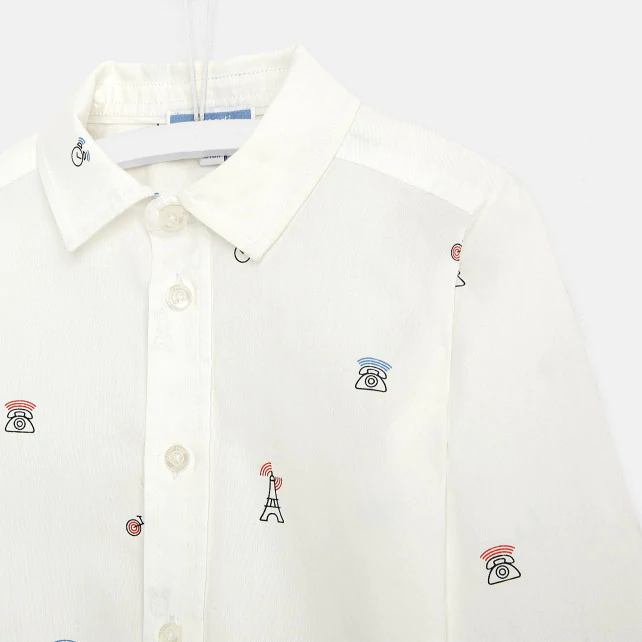 Boy Parisian monuments shirt