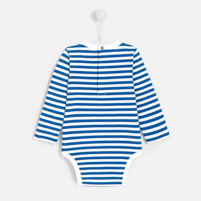 Baby boy striped bodysuit