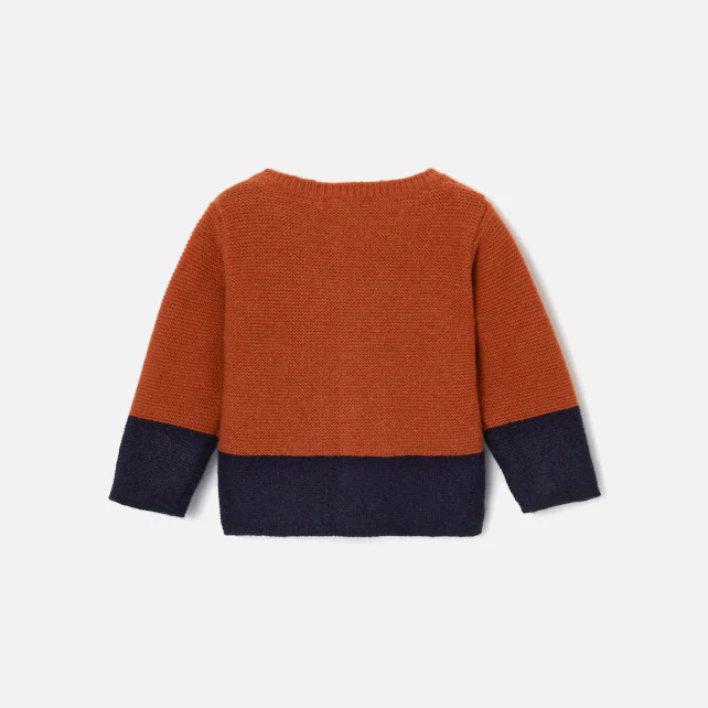 Baby boy colour block cardigan