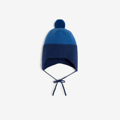 Baby boy pompom hat