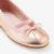 Girl metallic ballet flats