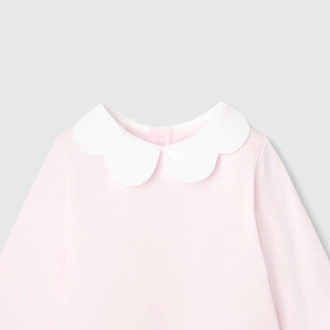 Toddler girl t-shirt with petal collar