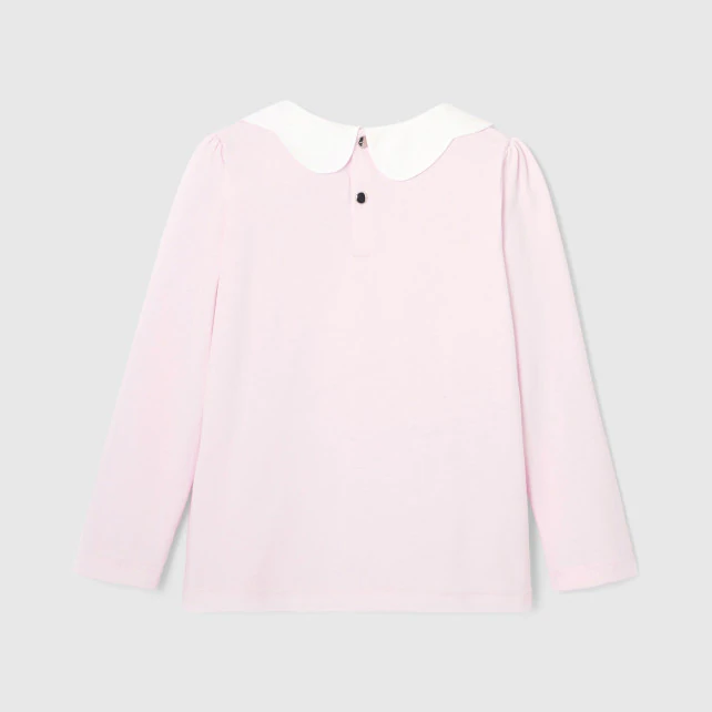 Girl scalloped collar t-shirt