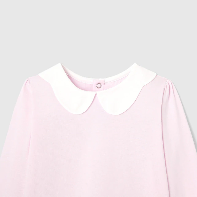 Girl scalloped collar t-shirt