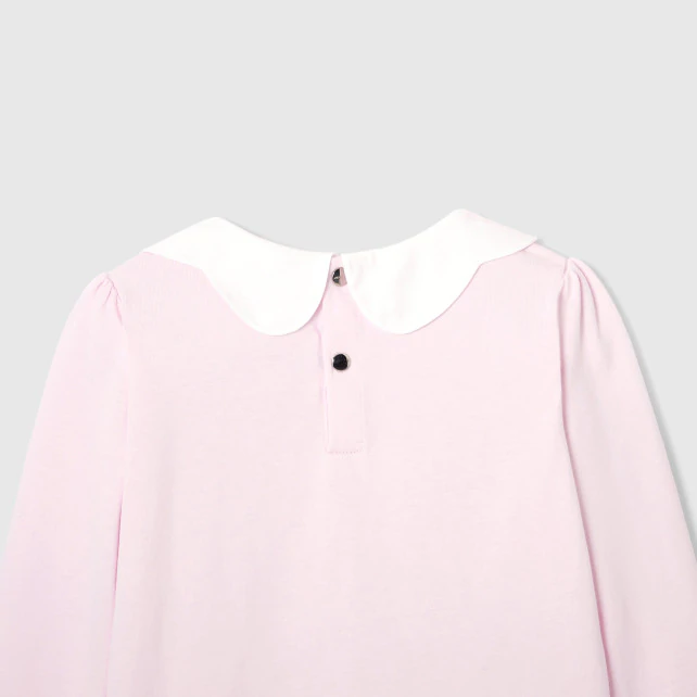 Girl scalloped collar t-shirt