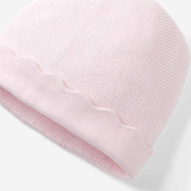 Baby girl knit beanie