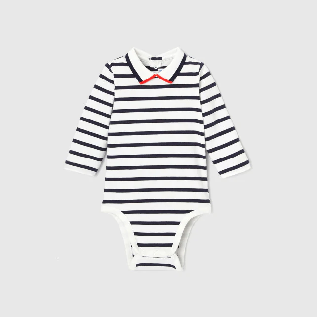 Baby boy long-sleeved bodysuit