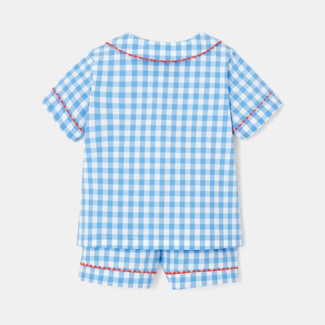 Girl gingham short pyjamas