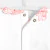 Baby girl bodysuit with petal collar