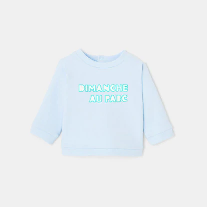 Baby boy slogan sweatshirt