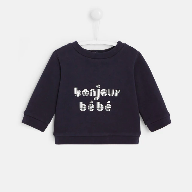 Baby slogan sweatshirt