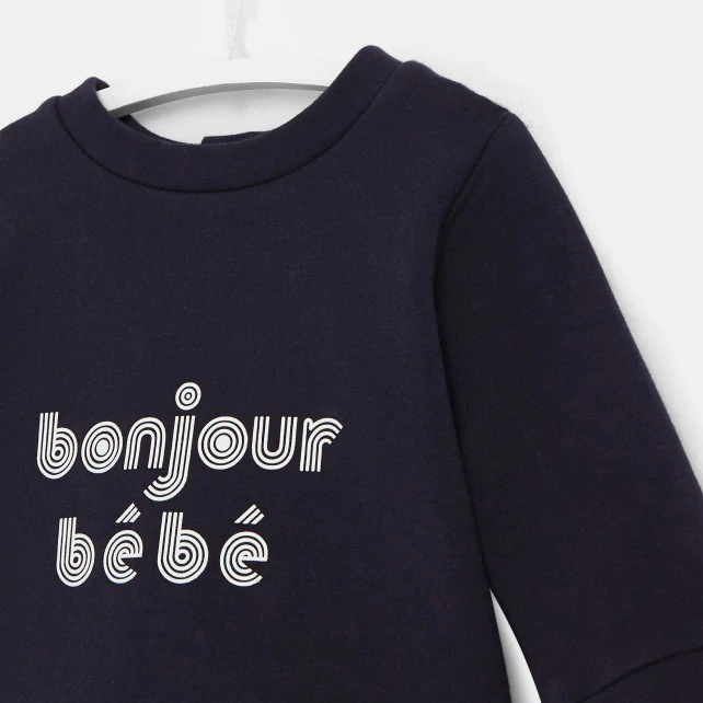 Baby slogan sweatshirt