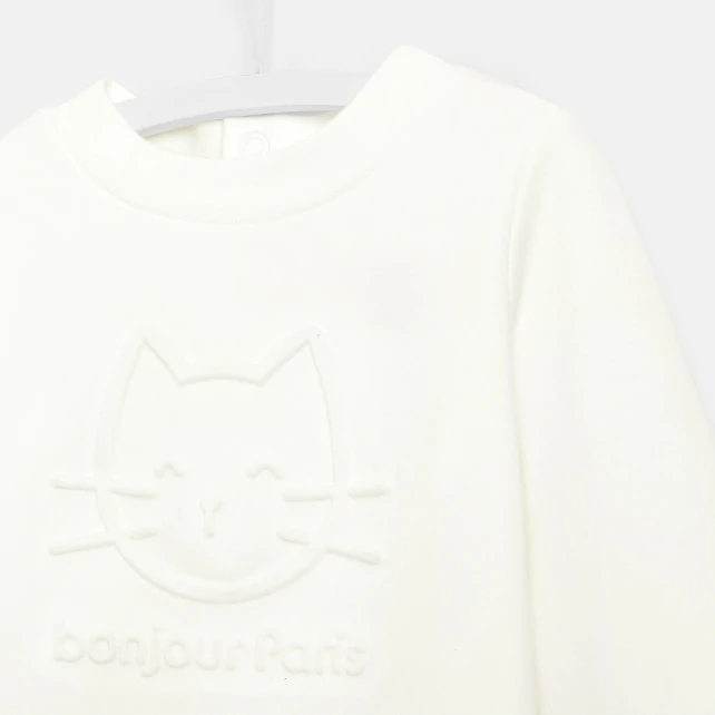 Toddler girl little cat jumperhirt