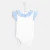 Baby girl bodysuit with ruffled sleeves