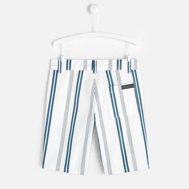 Boy striped Bermuda shorts