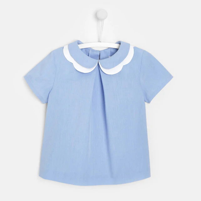 Girl short-sleeve blouse