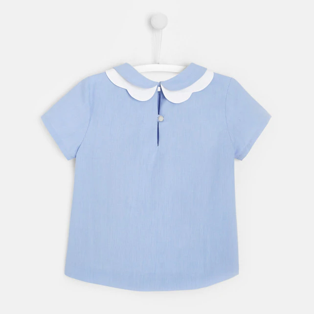 Girl short-sleeve blouse