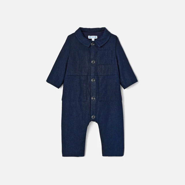 Baby boy denim onesie