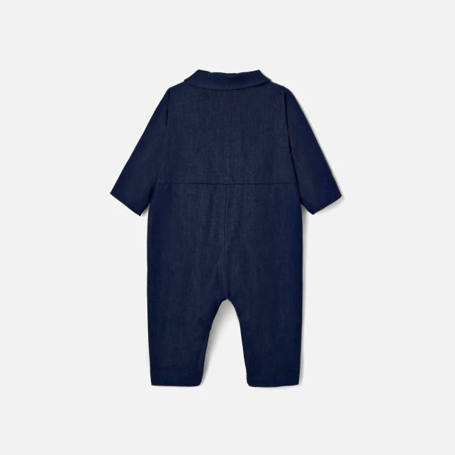 Baby boy denim onesie