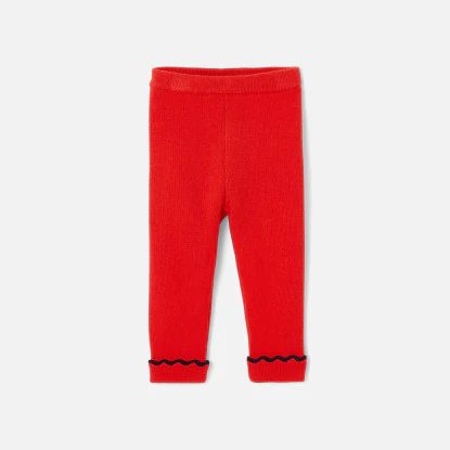 Toddler girl knit trousers