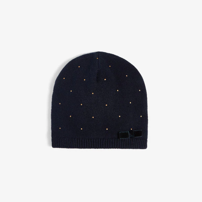 Toddler girl polka dot cap