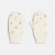 Girl copper polka dot mittens