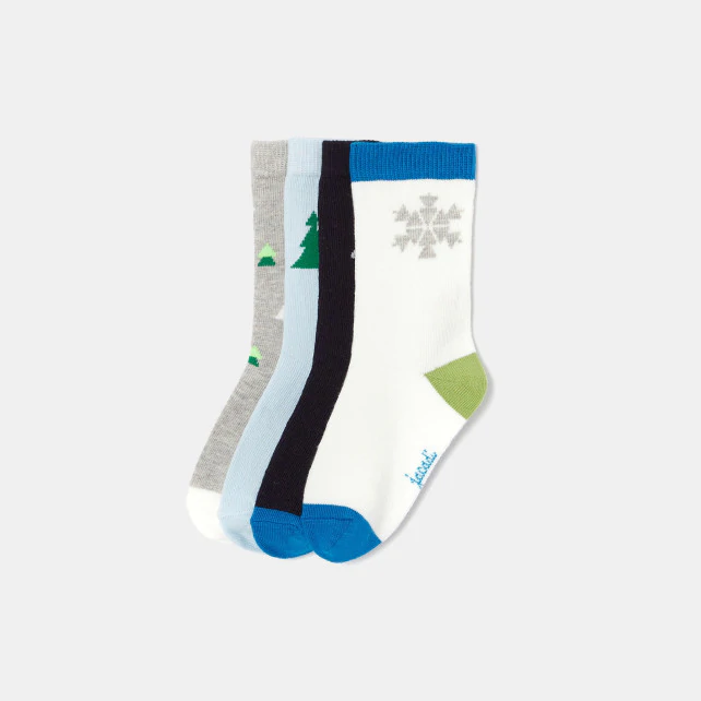 Set of 4 pairs of boys' socks