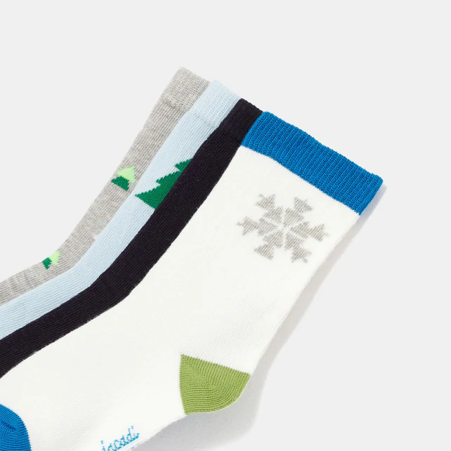 Set of 4 pairs of boys' socks