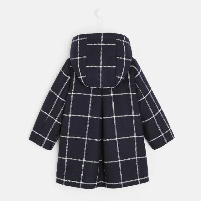 Toddler girl checkered coat