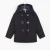 Boy duffel coat with built-in puffer jacket