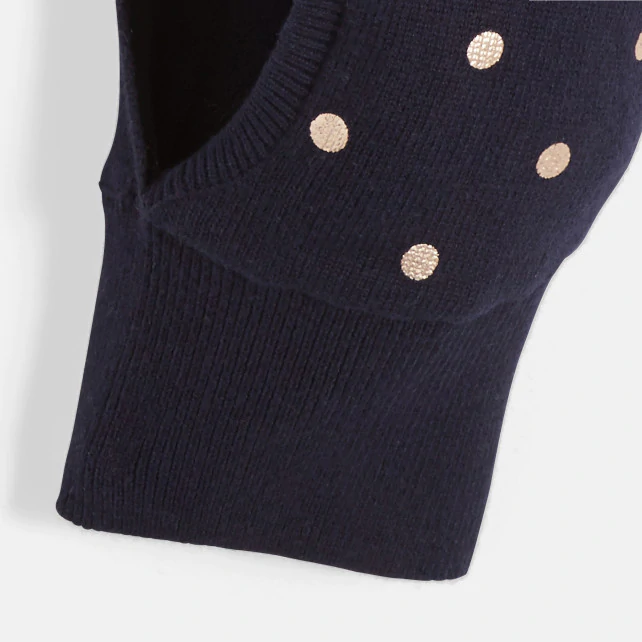 Toddler girl polka dot balaclava